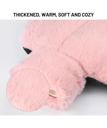 SWAWIS 2-in-1 Electric-Free Foot Warmers | Heat Bottle for Feet | Soft & Convenient Heated Foot Warmer for Adults (Pink 40x36cm) - Buy Online on GoSupps.com