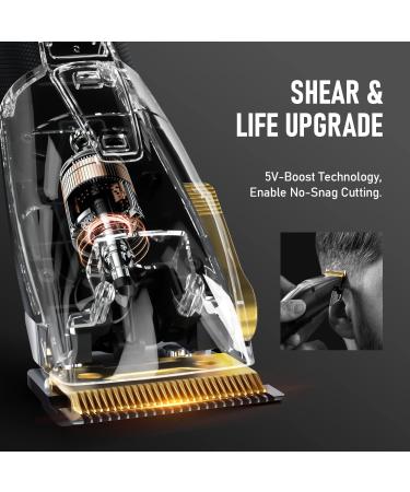 Professional USB-C Rechargeable Hair Clippers for Men | Cordless Barber T-Blade Trimmer Combo with LED Display - Boost Technology - Buy Online on GoSupps.com