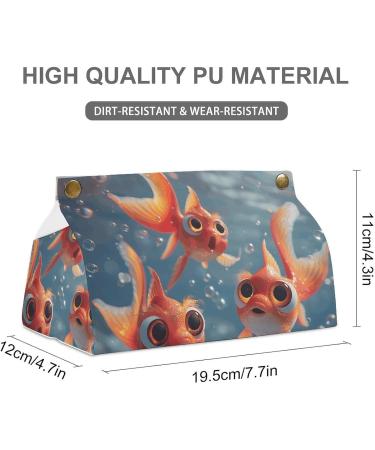 Tissue Box Cover Tissue Box Holder Big Eyes Goldfish Print Tissue Holder Travel Tissue Packs Facial Paper Holder Decorative Holder - Buy Online on GoSupps.com