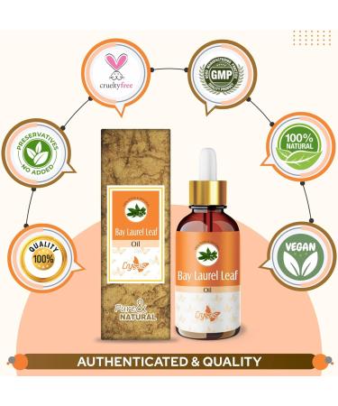 Crysalis Bay Laurel Leaf (Laurus Nobilis) Oil|100% Pure & Natural Undiluted Essential Oil Organic Standard for Skin & Hair Care|Therapeutic Grade Oil- 100ml with Dropper Bay Laurel Leaf 100 ml (Pack of 1) - Buy Online on GoSupps.com