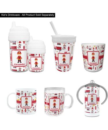 Personalized Firefighter Character Baby Sippy Cup | Custom Kids' Drinkware - Buy Online on GoSupps.com