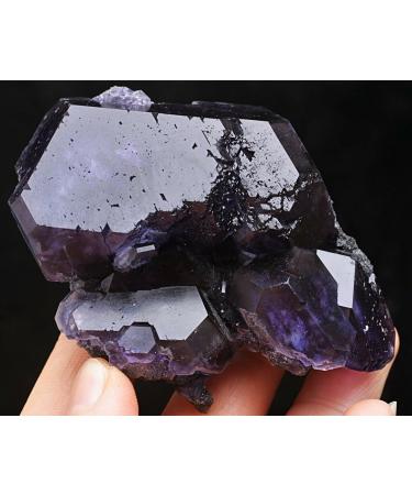 158g Natural Blue Purple Fluorite Quartz Crystal Cluster Specimen ningxiao - Buy Online on GoSupps.com
