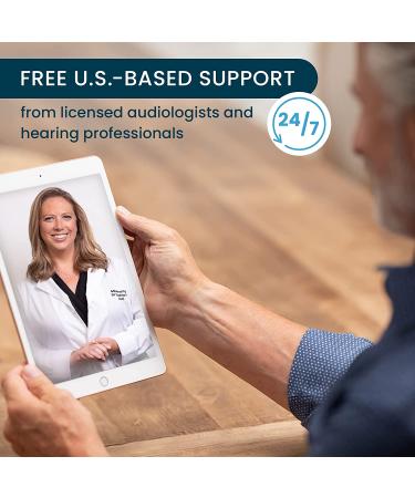 MDHearingAid Volt Hearing Aid (Set of 2) Doctor-Designed Rechargeable - Deluxe Charger Included | 2 Directional Microphones, 4 Audio Settings | Fits with Glasses - 2 Count - Buy Online on GoSupps.com