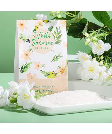 White Jasmine Bath Spa Gift Basket for Women - 12 Piece Set by Green Canyon Spa - Buy Online on GoSupps.com