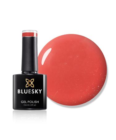 Bluesky Gel Nail Polish Desert Poppy 80568 Bright Orange Carrot Long Lasting Chip Resistant 10 ml (Requires Drying Under UV LED Lamp) Desert Poppy 10 ml (Pack of 1)