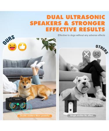 Bubbacare Anti-Bark Device for Dogs - 15m Range Quiet Mini Bark Control with 2 Speakers & 3 Modes - Ideal for Small & Large Dogs - Buy Online on GoSupps.com