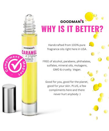 Goodman's Women Perfume Roll-On Fragrance Oil Long Lasting Luxury Rollerball Mini Perfume Alcohol Free 10ml (Vanilla Coconut) - Buy Online on GoSupps.com