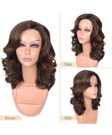 Quantum Love Short Loose Curly Body Wave Wig for Black Women - Mix Brown, 16 inches - Buy Online on GoSupps.com