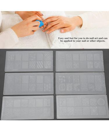 Silicone Nail Art Stamping Plates Set - DIY Manicure Stamper & Scraper for Perfect Nail Designs | International Shipping - Buy Online on GoSupps.com