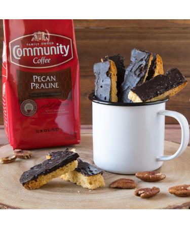 Community Coffee Pecan Praline Light Roast Ground Coffee 340g (12 OZ) - Buy Online on GoSupps.com