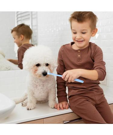 Buy Soft Bristle Pet Toothbrush Set for Small Dogs & Cats - 5 Pcs Round & Pointed Heads Ideal for Puppy & Kitten Dental Care - Buy Online on GoSupps.com