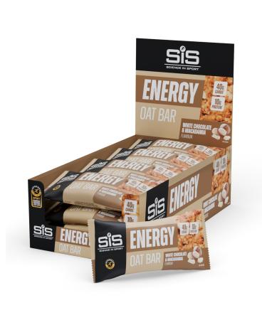 Science in Sport Energy Oat Bar 70g 12pack white chocolate & macadamia Delicious with 40g carbohydrates and 10g proteins a tasty snack for during your training White Chocoloate & Macadamia 12 Count Pack of 1