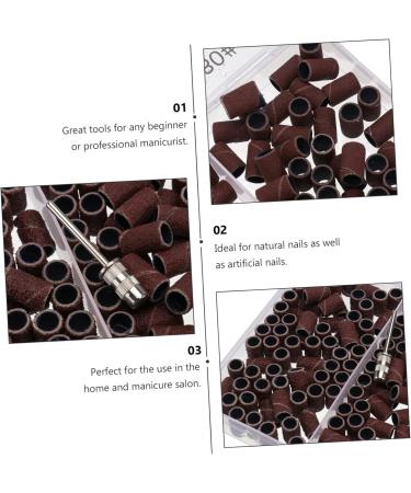 Gogogmee 1 Box Boxed Manicure Circle Portable Nail Drill Nail Sanding Ring Faux Nails Girl Manicure Sand Rings Nail Sand Circle Nail Accessories Nail Polishing Band Resin Abrasive Cloth - Buy Online on GoSupps.com