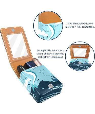 Gone Fishing Cute Lip Gloss Holder & Lipstick Case - Portable Makeup Bag for Women Multi-Color Organizer 9.5x2x7 cm - Buy Online on GoSupps.com