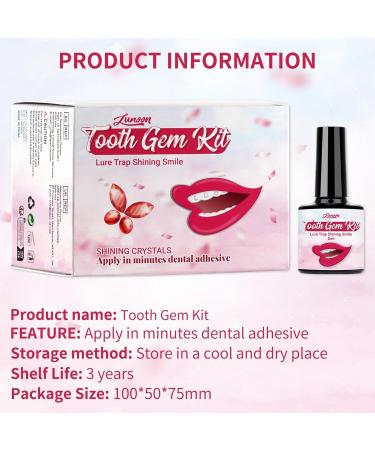 Jingan DIY Tooth Gemstone Set | Glossy Crystal Tooth Jewelry Kit | Removable Tooth Decoration with Glue - Buy Online on GoSupps.com