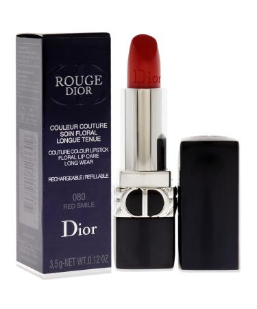 Christian Dior Rouge Dior Couture Lipstick Satin - 080 Red Smile 0.12 oz - Women's Refillable Lipstick - Buy Online on GoSupps.com