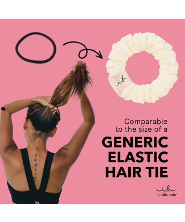Invisibobble Hair Ties - Thin Loop Be Strong Scrunchie for Fine Hair Fabric Hair Tie Set (Black & Colorful 3 Pieces) - Buy Online on GoSupps.com