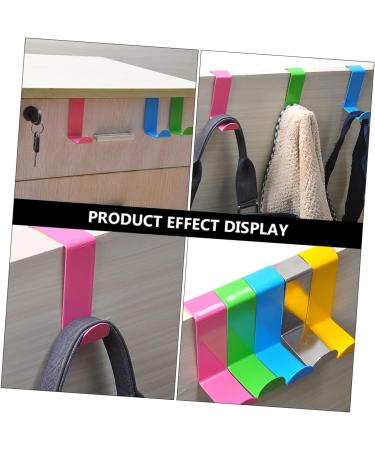 STOBAZA 10pcs Stainless Steel Hook Behind The Door Cabinet Hooks Wall Rack Seamless Storage Hooks Metal Door 6*3.8*1.6cm As Shown - Buy Online on GoSupps.com