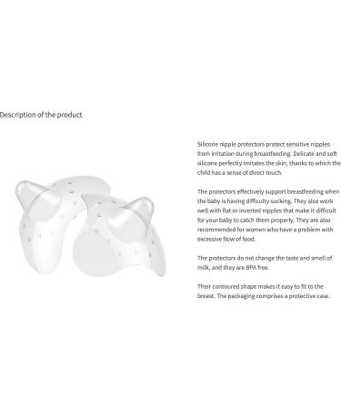 2pcs Silicone Nipple Shield Set for Breastfeeding - Breast Milk Feeding Protector - Buy Online on GoSupps.com