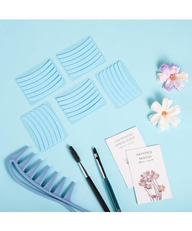 30pcs Lash Lift Ribbons - Silicone Shields & Rods for Eyelash Perming - Blue Ribbed Lash Lift Accessories - Buy Online on GoSupps.com