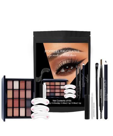 usefulbeauty Eye makeup kit eyeshadow eyeliner eye makeup set - Eye enhancement kit eyeshadow eyeliner and mascara eyelids