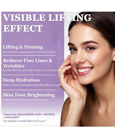Retinol Cream for Face Neck Creams for Tightening and Firming Anti Aging Face Moisturizer for Face Day & Night Moisturizing with Collagen Hyaluronic Acid for Sagging Skin Wrinkle 1.7 Fl OZ - Buy Online on GoSupps.com
