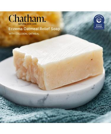 Chatham Natural Skin Care Eczema Relief Oatmeal Soap Soothing oatmeal bath treatment for eczema rosacea psoriasis 1 - Buy Online on GoSupps.com