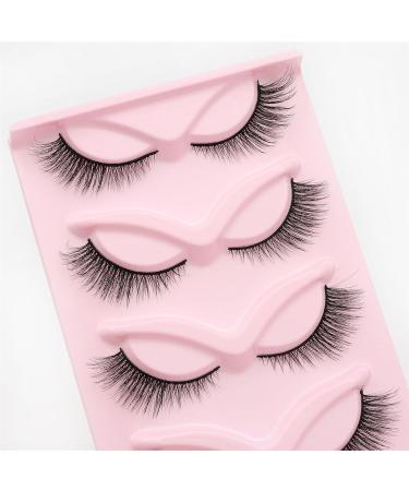 EINCORN 5 Pairs False Eyelash Cats Eye Lashes Thick Foxes Eyelashes Natural False Eyelash Artificial Eyelashes for Party - Buy Online on GoSupps.com