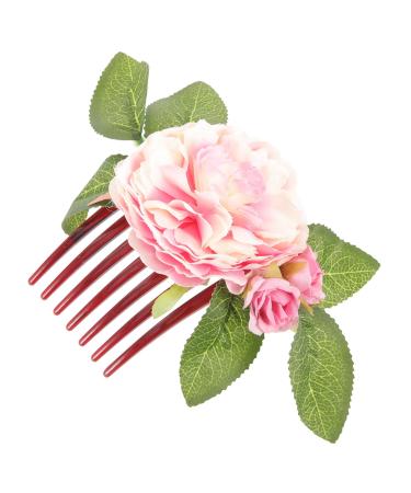 Didiseaon decorate bride hair accessories European fashion flower head fabric the flowers flower hair clips for women vacation side hair comb hair combs for women hair comb flowers for hair