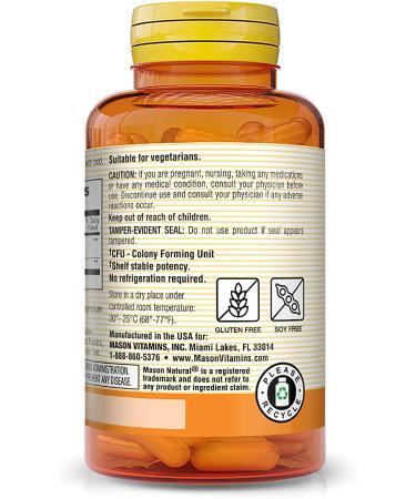 Mason Natural Probiotic with Prebiotic - 40 Veggie Capsules for Digestive Health - Buy Online on GoSupps.com