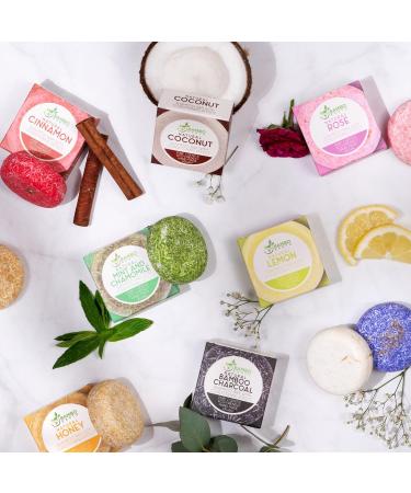 BAMBOEARTH Solid Shampoo Bar and Conditioner Effect Hair Soap Natural Shampoo Bars for Hair with Plant Essential Oils and Zero Waste Biodegradable Packaging Mint and Chamomile - Buy Online on GoSupps.com