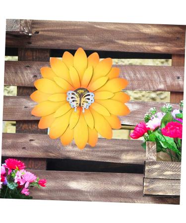 Yardenfun Hanging Wall Art Wall Hanging Home Decor 3d Flowers for Wall Decoration 3d Wall Art Decoration Manual Pare 21x21cm Yellow - Buy Online on GoSupps.com