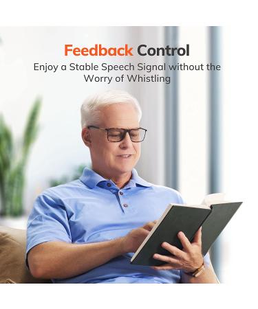 Hionec Rechargeable Hearing Aids for Seniors - Digital RIC Amplifier with Noise Cancelling & 90 Hrs Use - 6 Eartip Sizes - 3 Modes Switch - Buy Online on GoSupps.com