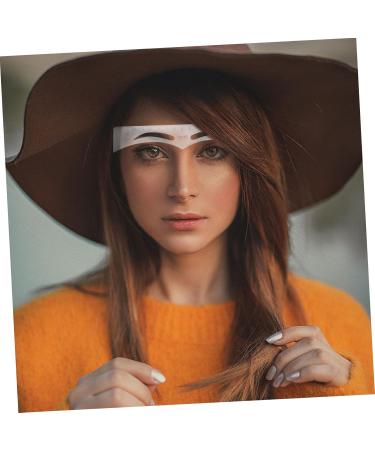 Housoutil 50pcs Eyebrow Ruler Stencil Drawing Eyebrow Line Eyebrow Shaper Eyebrow Stickers Make up Drawing Pen - Buy Online on GoSupps.com