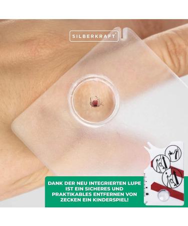 LC Life 2-Piece Tick Card Set with Magnifying Glass - Easily Remove Ticks from Pets & People - Buy Online on GoSupps.com