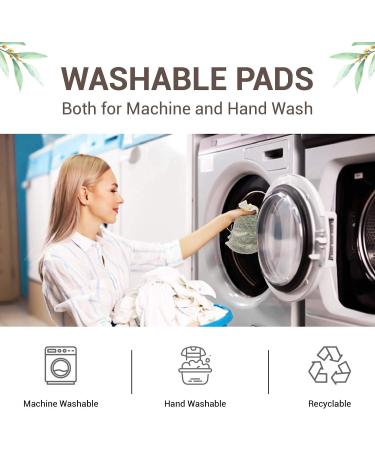 Waxzaa 23 Pack Reusable Cotton Pads 100% Organic Makeup Remover Pads with Bamboo Face Pads Washable Laundry Bag and Storage Eco-Friendly Beauty Essentials for All Skin Types Suitable for Adults & Kids - Buy Online on GoSupps.com