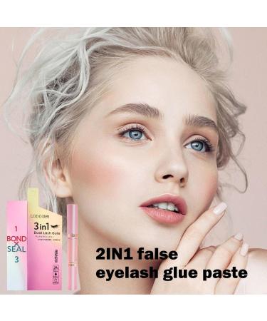 Bond and Seal Lash Glue | Seal and Bond Eyelash Adhesive - Dual-Ended Seal & Bond Cluster Glue Mascara for Eyelash Extensions Long Lasting Adhesive for Girls with Sensitive Eyes Littryee - Buy Online on GoSupps.com