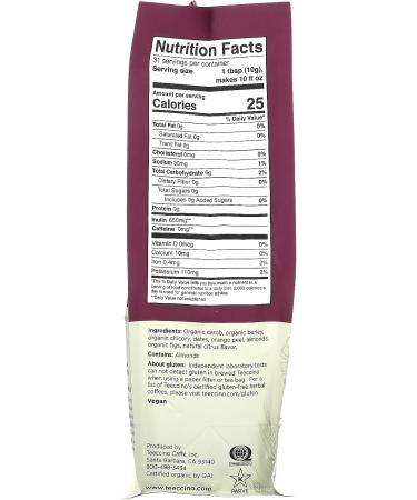 Teeccino Herbal Coffee Original 11 oz - Buy Online on GoSupps.com