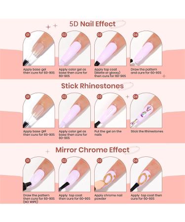  G n rique Sculpting Nail Gel 5D Tube 3D Clear Sculpting Gel No-Wipe Modeling Gels Thick Texture for Nail Art Powder Application Forming Gels 8ml - Buy Online on GoSupps.com