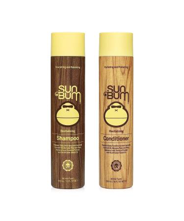 Sun Bum Sun Bum Revitalizing Shampoo and Conditioner Vegan and Cruelty Free Hydrating Moisturizing and Shine Enhancing Hair Wash 10 Ounce Each