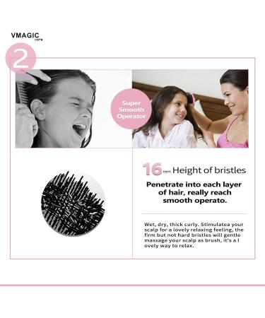 Detangling Brush - Best for Tangled Hair - Wet & Dry Hair Use - Pink - Buy Online on GoSupps.com