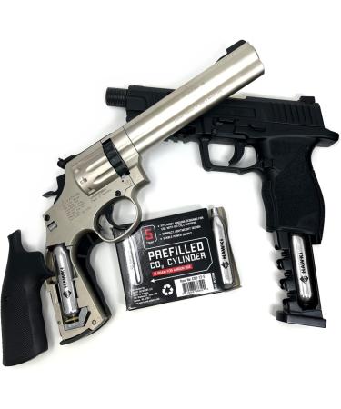 Hawki CO2 12g Cartridges for Air Guns, BB Guns, Airsoft & Paintball - 50 Pack - Buy Online on GoSupps.com