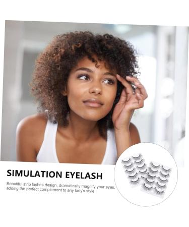 minkissy 10 Pairs Eyelashes False Lashes Multi-layer Lashes Fluffy Eyeslash Fake Eyelash Artificial Eyelash Fake Lash Fake Natural Lash Simulation Eyelash Fluffy Eyelash Dense Fiber - Buy Online on GoSupps.com