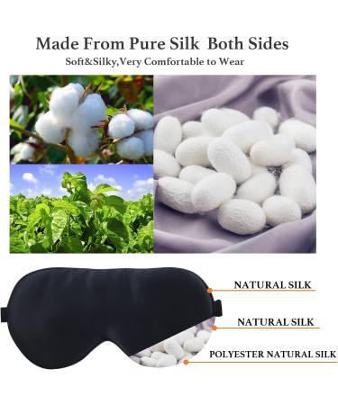 3D Contoured Sleep Mask for Men and Women | Soft Comfort Eye Mask for Sleeping | Black Light Blocking Blindfold - Buy Online on GoSupps.com