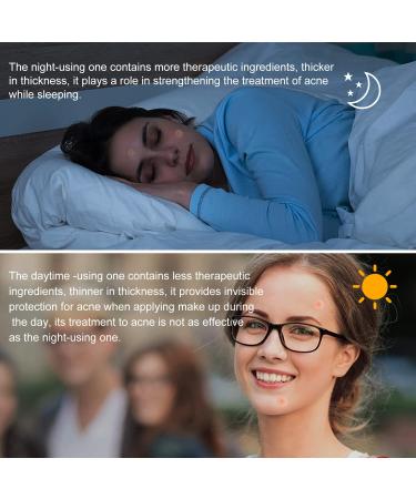AVJONE Day and Night Hydrocolloid Acne Pimple Patch - 108+36 Vegan-Friendly Spot Stickers for Face and Skin - Buy Online on GoSupps.com
