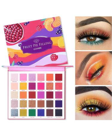UCANBE Fruit Pie Filling 30 Shade Eyeshadow Palette - Vibrant Colors for Stunning Eye Looks - Buy Online on GoSupps.com