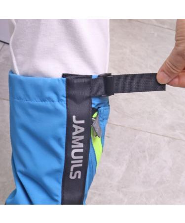 Jamuils Waterproof Gaiters for Kids - Adjustable Breathable Leg Protection for Snow Hiking Hunting & Skiing - Blue - Buy Online on GoSupps.com