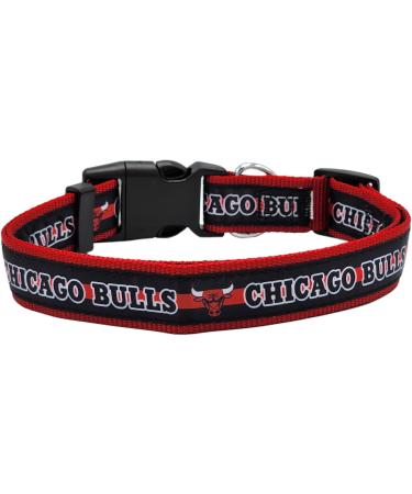 NBA Chicago Bulls Pet Collar - S Size Basketball Team Neck Band for Dogs & Cats - Vibrant & Licensed - Buy Online on GoSupps.com