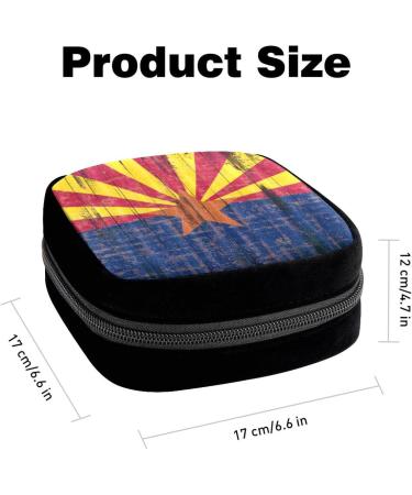 GIAPB Period Bag: Retro Flag Color Sanitary Napkin Storage & Makeup Pouch Holder | 4931 - Buy Online on GoSupps.com