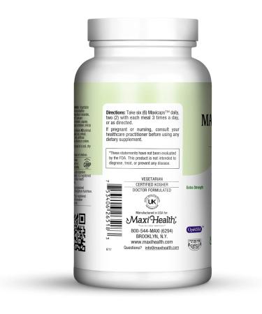 Maxi Health Allergy Support Vitamin C with MSM Sinus & Nasal Health 180 Count - Pack of 1 - Buy Online on GoSupps.com